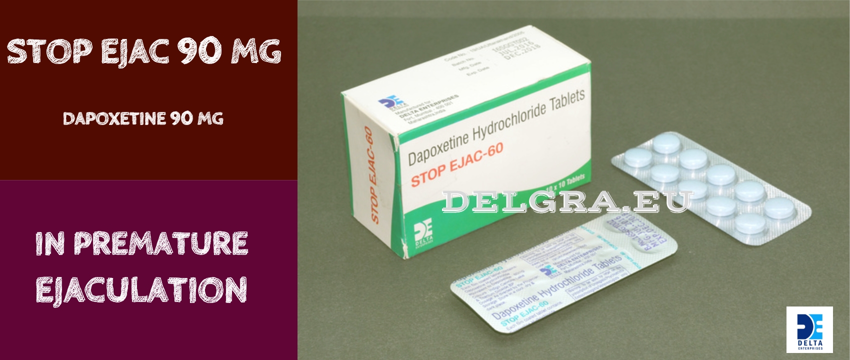 Stop Ejac®90 mg-Dapoxetine 90 mg